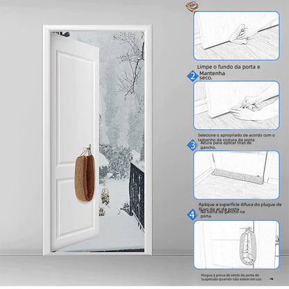 Door Draft Stopper with Cotton Filling and Glass Beads